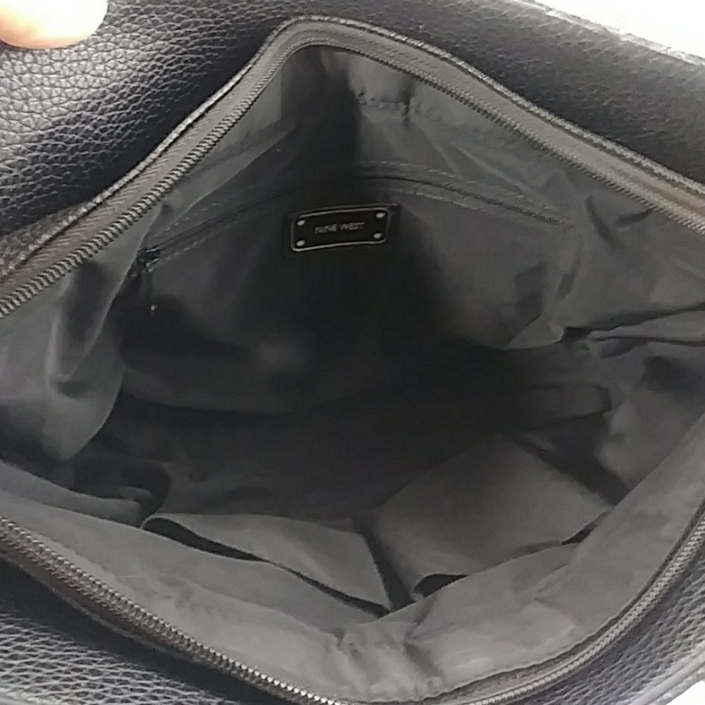 Vegan Pebbled Leather Satchel by Nine West - Picture 5 of 6